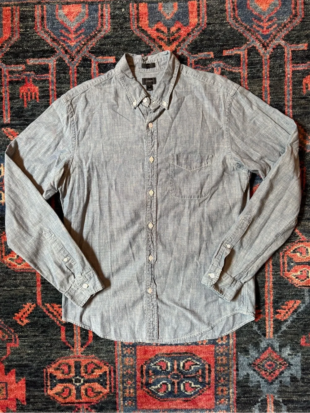 J.Crew Slim Fit Chambray Button-Down Shirt